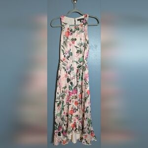 Banana Republic Pink Maxi Ruffle Dress Women's Size 0